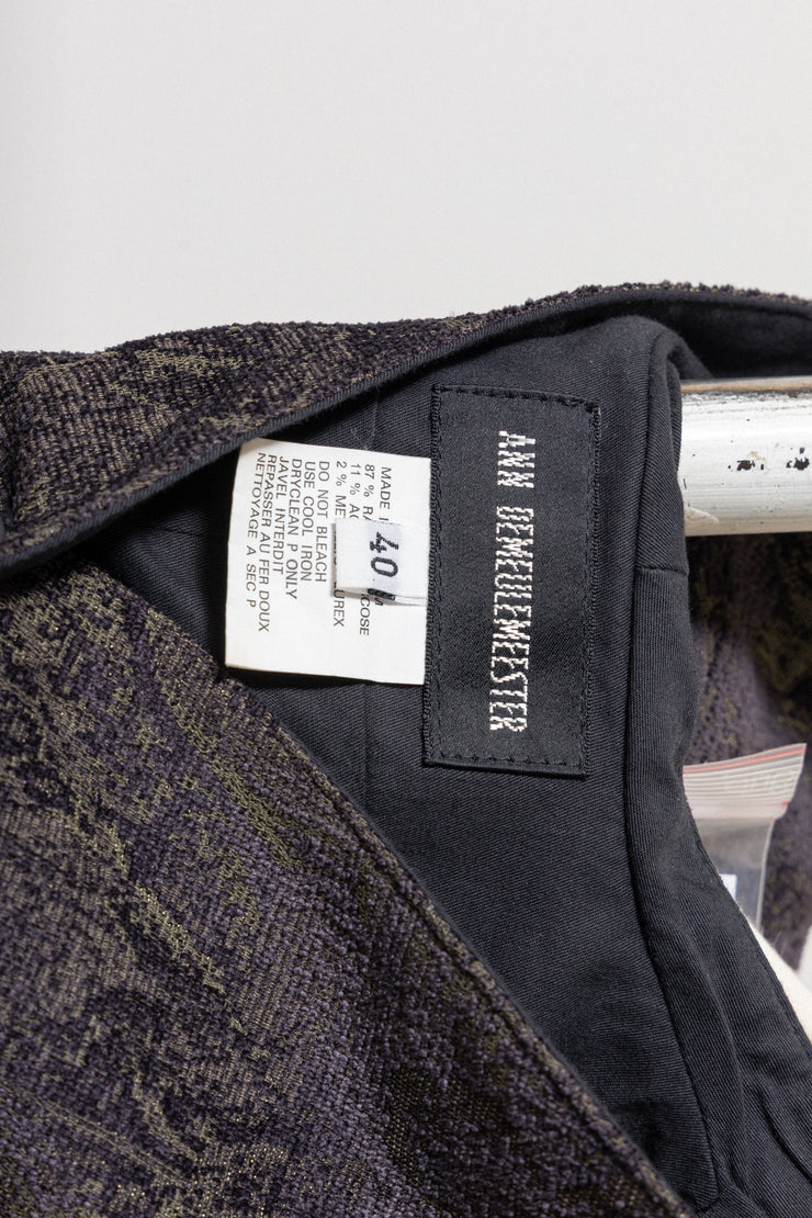 ANN DEMEULEMEESTER - 1990’s patterned vest with metallic threads