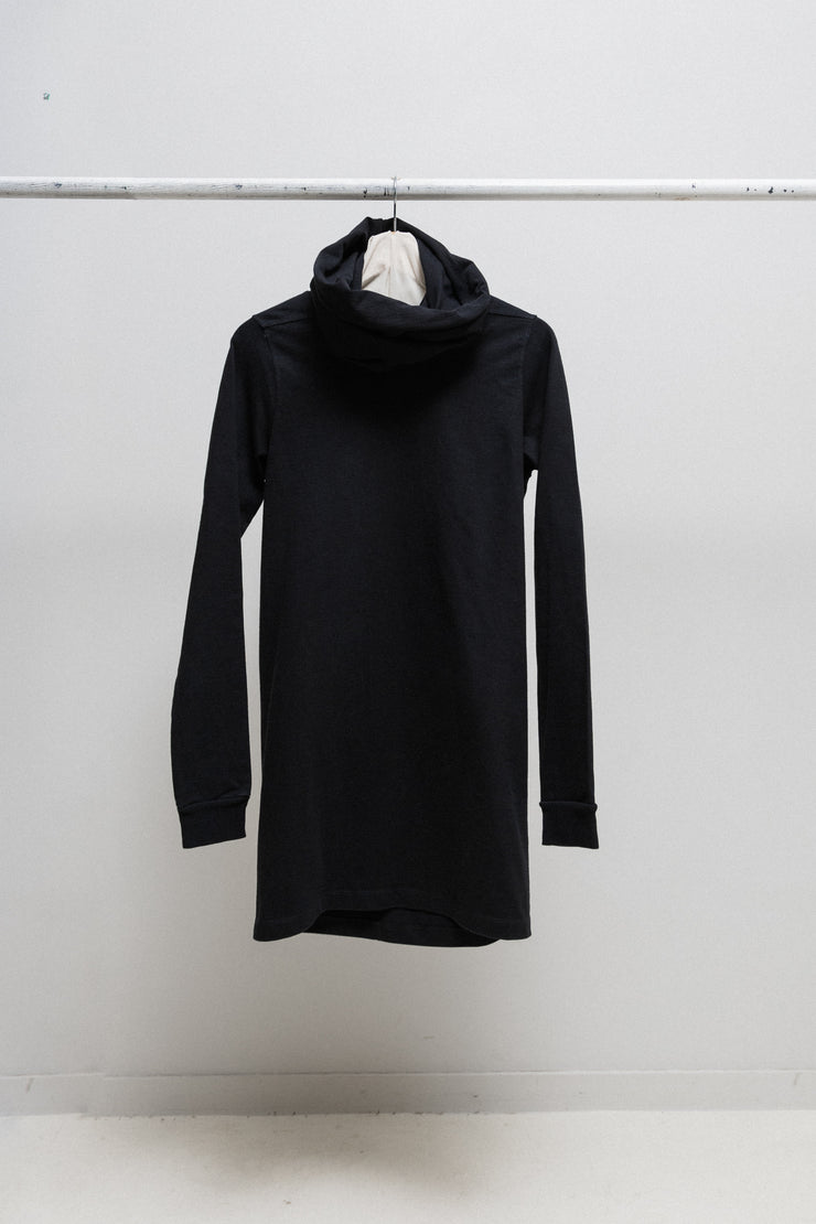 RICK OWENS - FW13 "PLINTH" Cotton sweater with an elongated collar