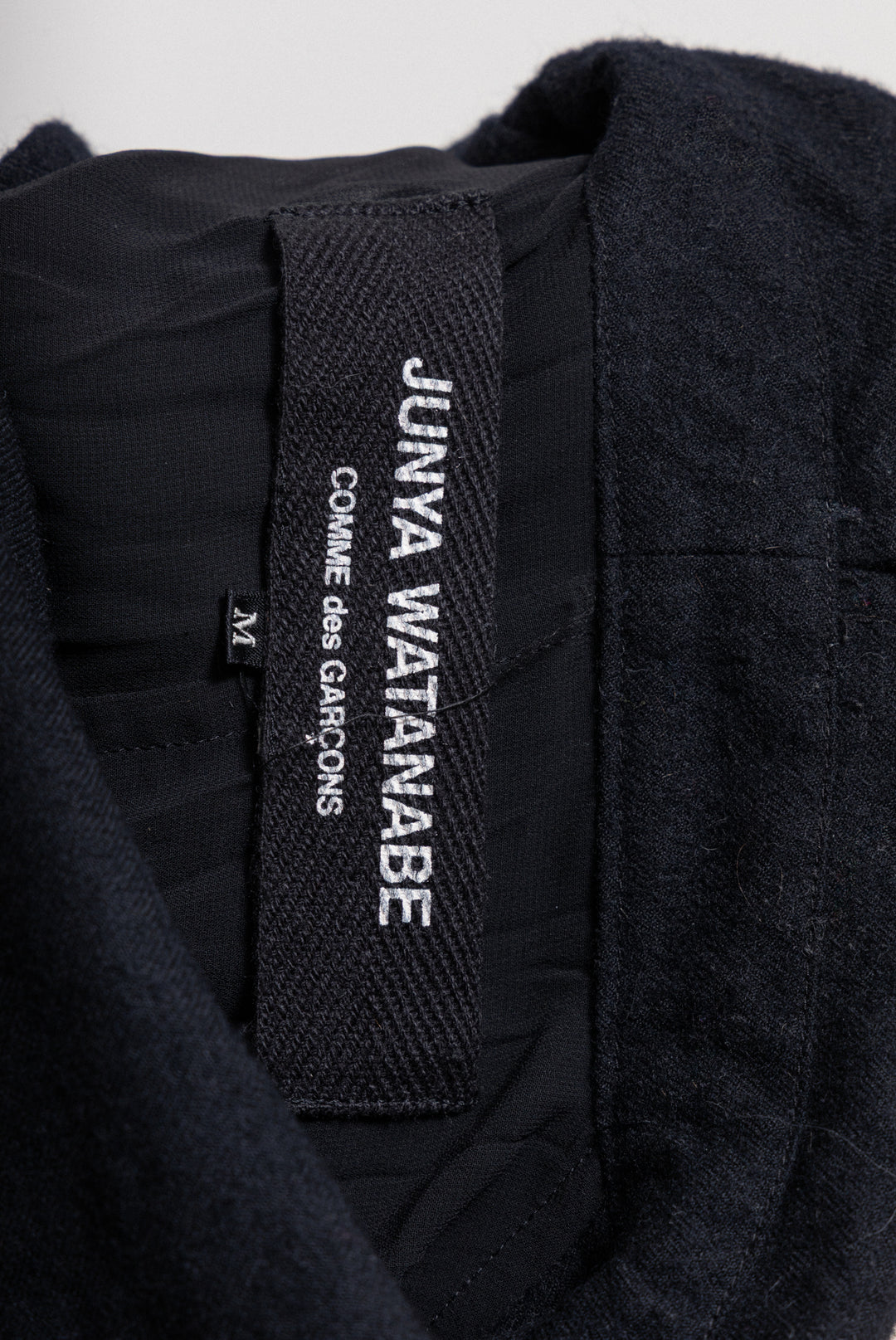 JUNYA WATANABE ネイビー 変形コート ウール　フェイクファー 8045001021465_2.jpg?v=