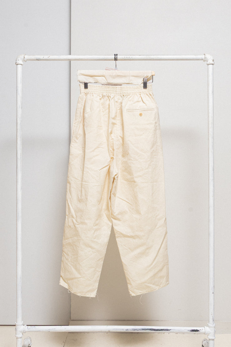 CAMIEL FORTGENS - Wool + cotton "grandpa" pants