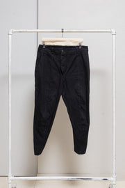MARC POINT - Textured cotton pants with wooden button