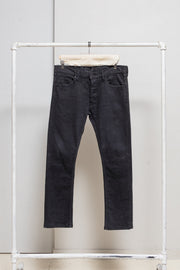 ISAMU KATAYAMA BACKLASH - Shell cotton slim jeans with lizard leather tag