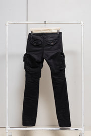 JULIUS 7 - FW09 « Canon_2 protection_ism » Cotton satin slim gasmask pants