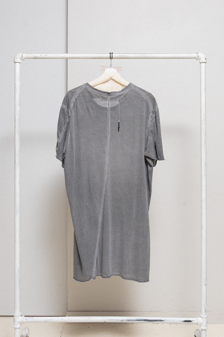 BORIS BIDJAN SABERI 11 - Elongated cotton tee with stitching details