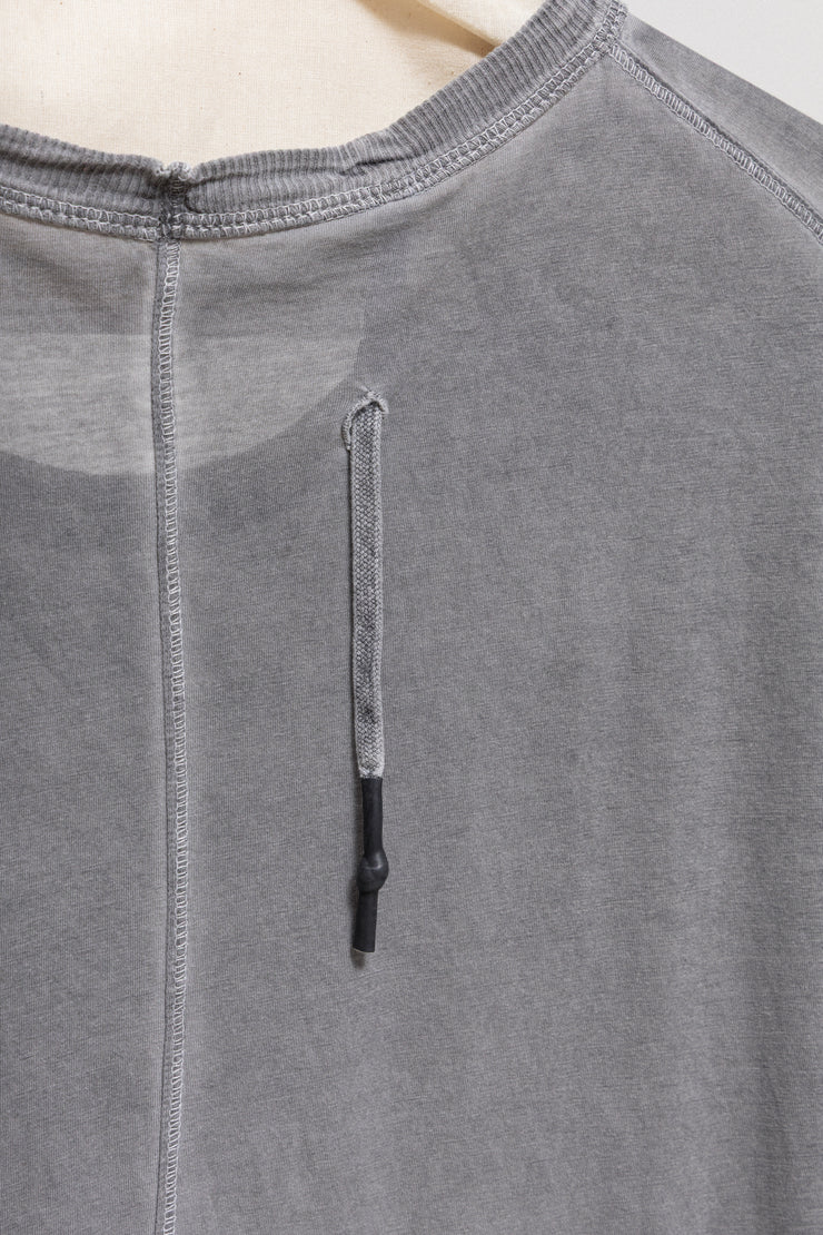 BORIS BIDJAN SABERI 11 - Elongated cotton tee with stitching details
