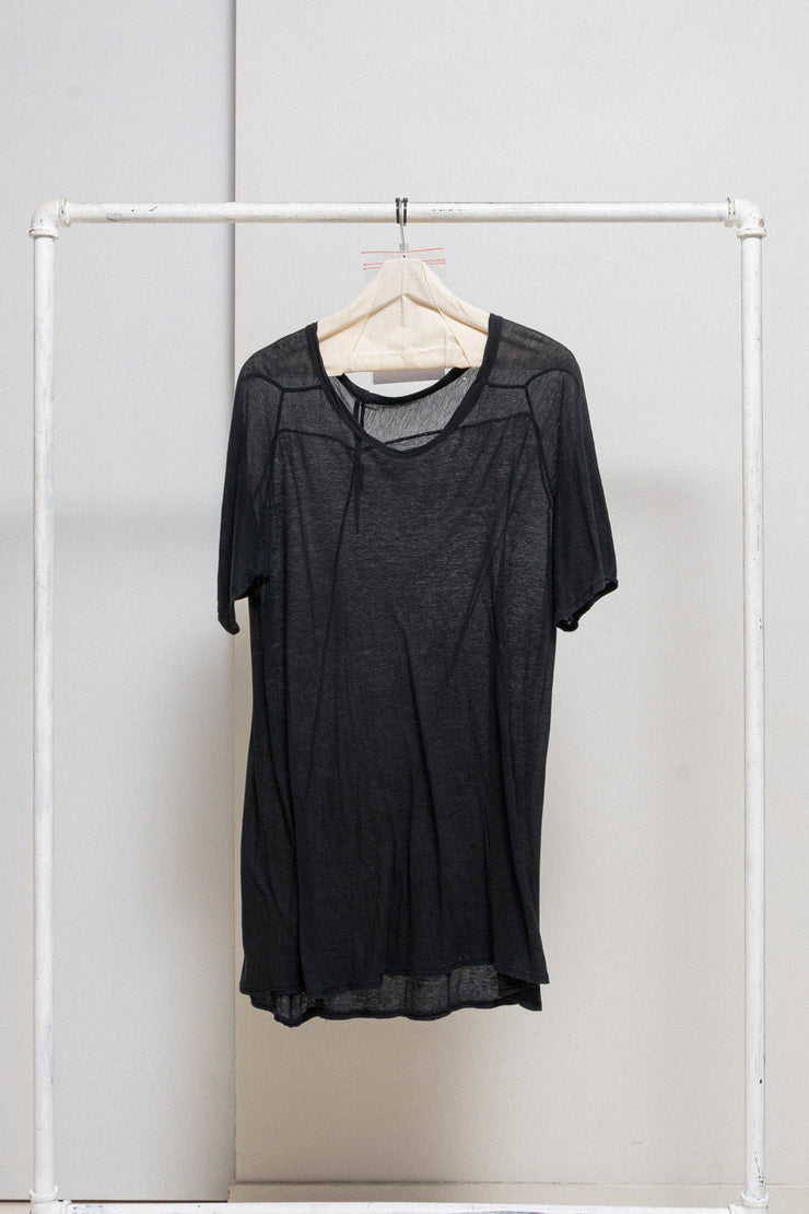 BORIS BIDJAN SABERI - Thin cotton tee with stitching details