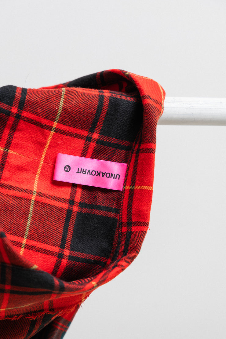 UNDERCOVER - UNDAKOVRIT Reworked tartan wool biker jacket