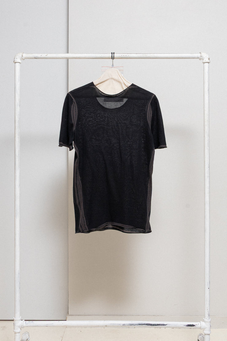 LABEL UNDER CONSTRUCTION - Cotton t shirt with contrasting seams