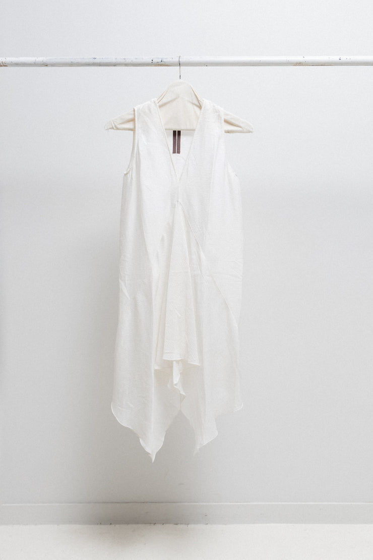 RICK OWENS - SS12 "NASKA" Textured silk tunic