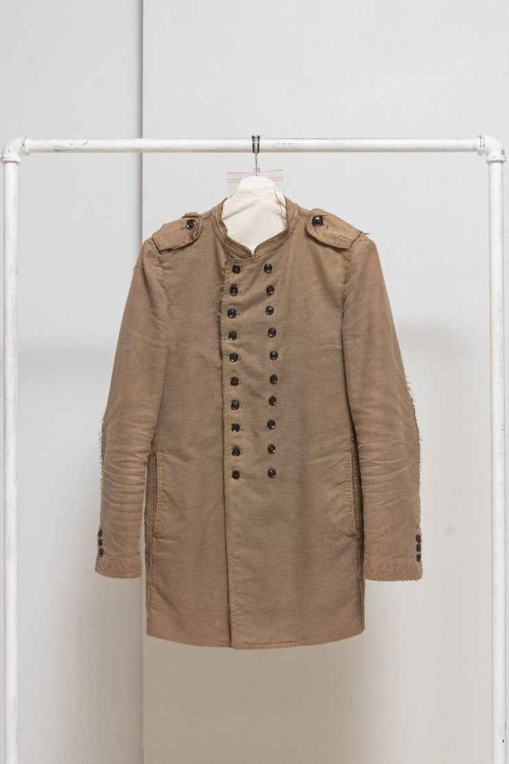 SHARE SPIRIT - Military moleskine coat with two button rows