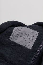 YOHJI YAMAMOTO POUR HOMME - SS87 Linen costume jacket with chest embroidery