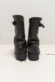 ISAMU KATAYAMA BACKLASH - Shoulder leather engineer boots with notched soles