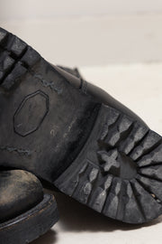 ISAMU KATAYAMA BACKLASH - Shoulder leather engineer boots with notched soles