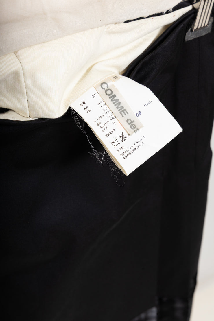 COMME DES GARÇONS - FW04 Cotton + nylon skirt pants with ribbon detail