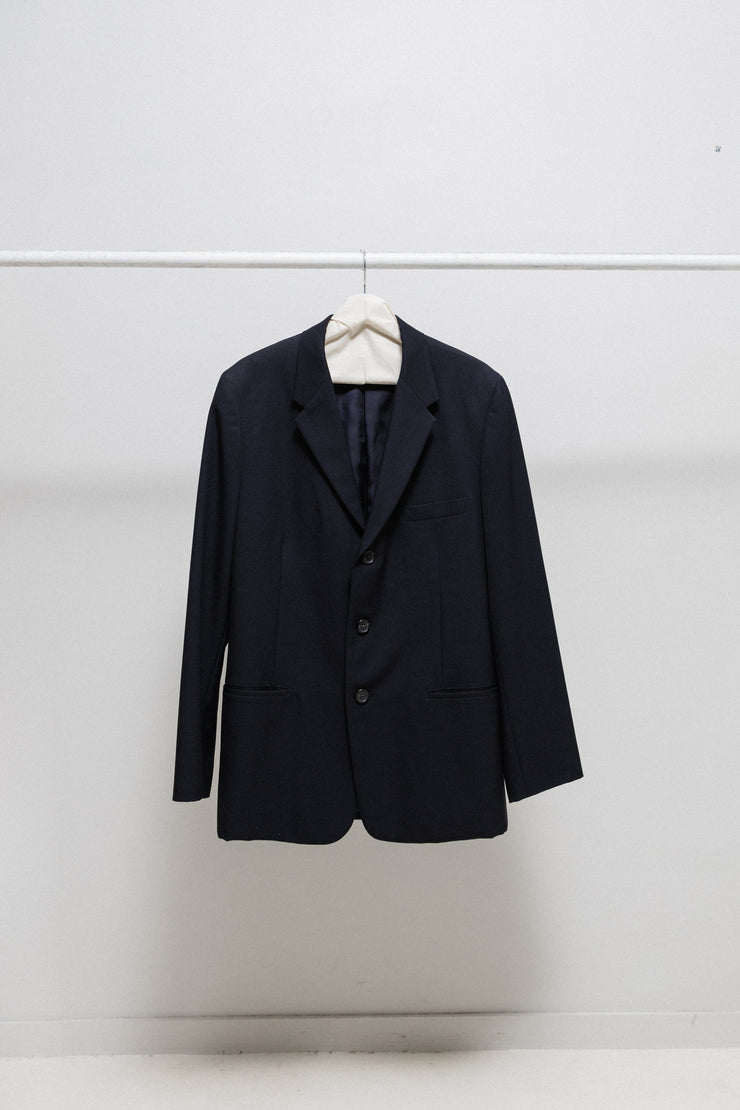 YOHJI YAMAMOTO POUR HOMME - SS98 Navy gabardine wool 3B costume jacket