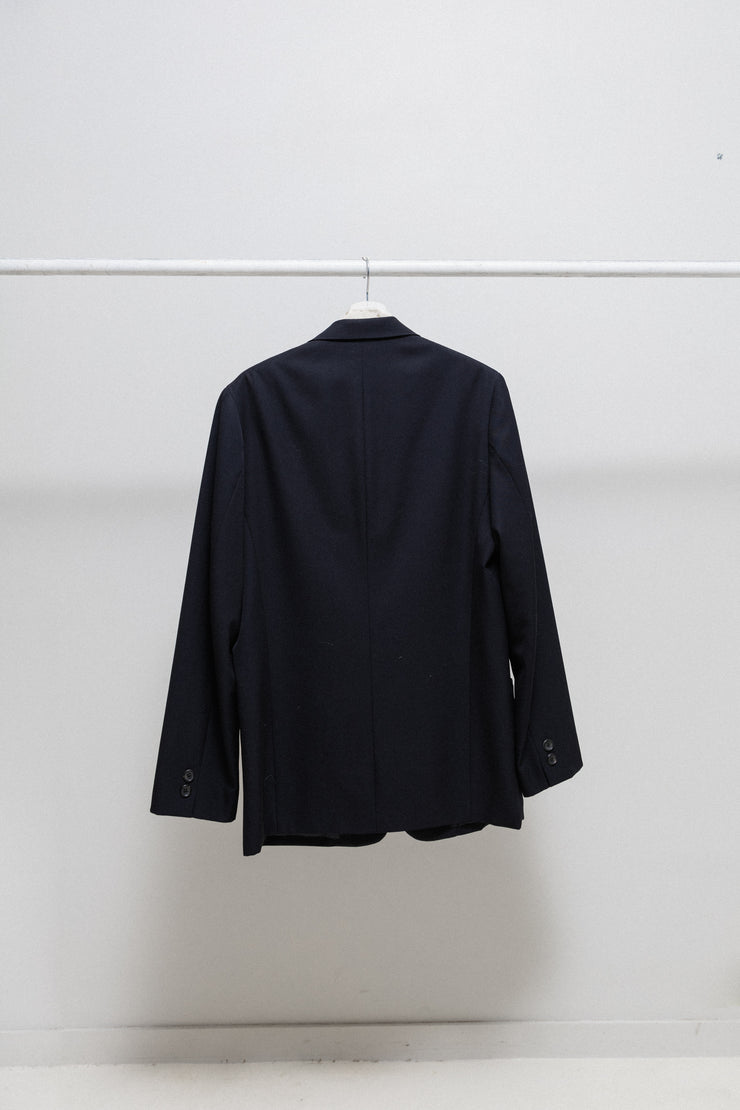 YOHJI YAMAMOTO POUR HOMME - SS98 Navy gabardine wool 3B costume jacket