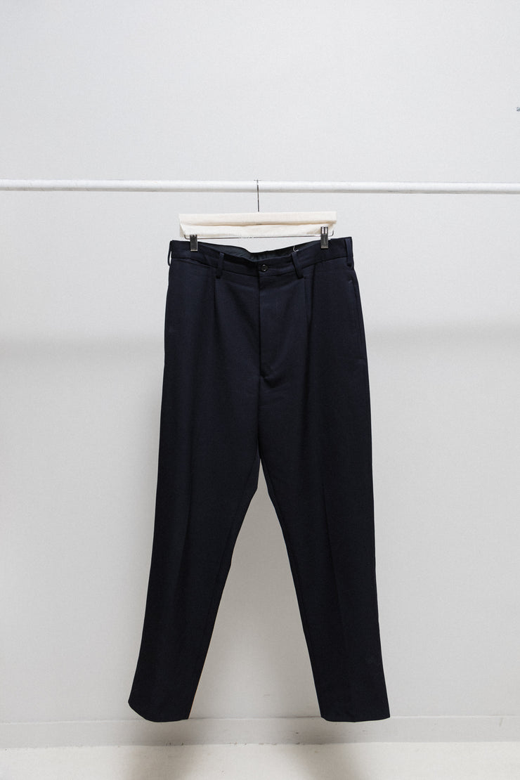 YOHJI YAMAMOTO POUR HOMME - SS98 Navy gabardine wool costume pants