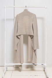 RICK OWENS for REVILLON - FW04 Thick cashmere blend extra long ribbed cardigan