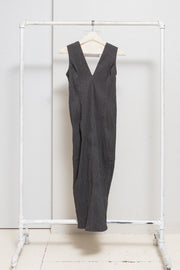 RICK OWENS - SS17 « WALRUS » Textured pleats stretch dress