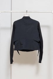 RICK OWENS - SS09 « STRUTTER » Textured cotton blend jacket with straps to tie up (runway)