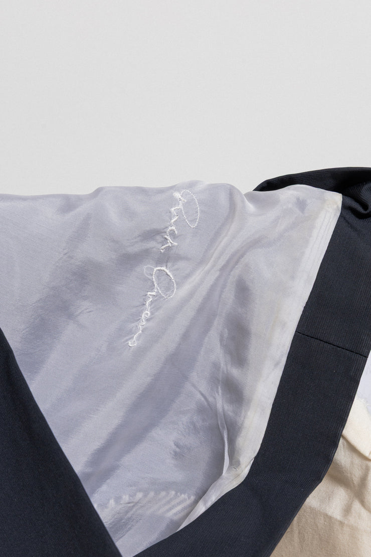 RICK OWENS - SS09 « STRUTTER » Textured cotton blend jacket with straps to tie up (runway)