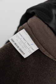 RICK OWENS x REVILLON - FW04 Cashmere jacket with circular cutout and padded trims