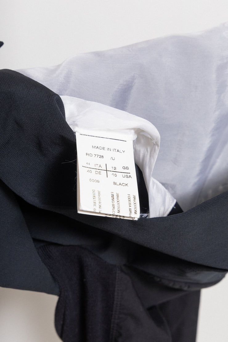 RICK OWENS - SS09 « STRUTTER » Textured cotton blend jacket with straps to tie up (runway)