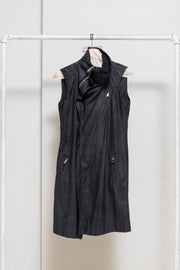 RICK OWENS - 2008/09 Blistered lamb leather sleeveless jacket (sample)