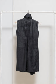 RICK OWENS - 2008/09 Blistered lamb leather sleeveless jacket (sample)