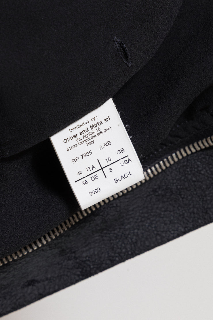RICK OWENS - 2008/09 Blistered lamb leather sleeveless jacket (sample)