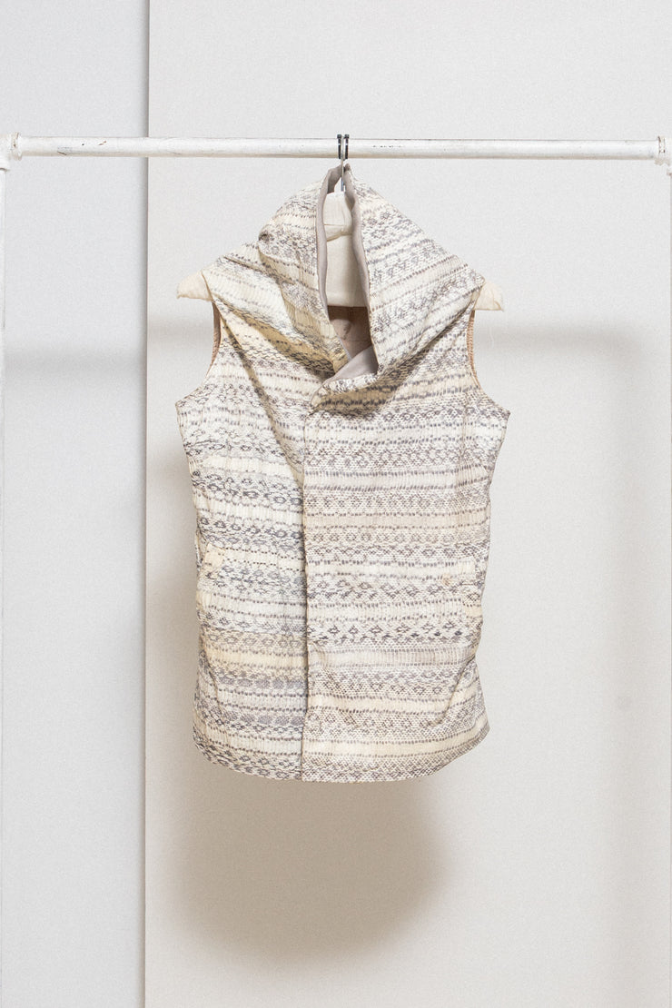 RICK OWENS - SS08 « CREATCH » Full snake skin vest with high lapels (runway)