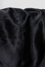 RICK OWENS - FW13 « PLINTH » Cropped lamb leather jacket with beaver fur covered sleeves