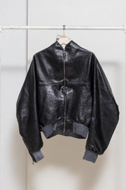 FREDERIK LIEDERLEY - FW23 « Intimate Rituals » 1/1 Horse leather jacket with dyed hems