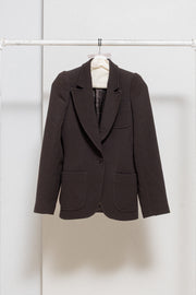 ALEXANDER MCQUEEN - FW00 "Eshu" Virgin wool tailored jacket with padded shoulders and signature lining (runway)