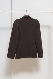 ALEXANDER MCQUEEN - FW00 "Eshu" Virgin wool tailored jacket with padded shoulders and signature lining (runway)