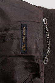 ALEXANDER MCQUEEN - FW00 "Eshu" Virgin wool tailored jacket with padded shoulders and signature lining (runway)