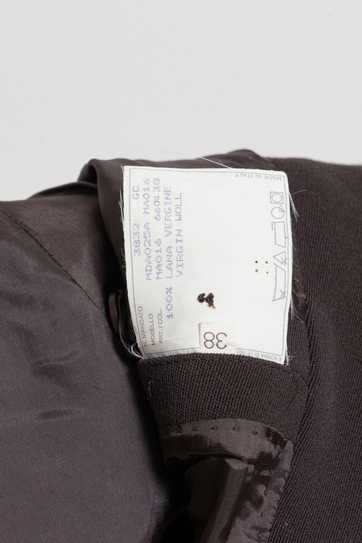 ALEXANDER MCQUEEN - FW00 "Eshu" Virgin wool tailored jacket with padded shoulders and signature lining (runway)