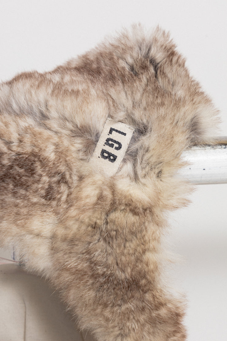 L.G.B - Rabbit fur and leather reversible vest