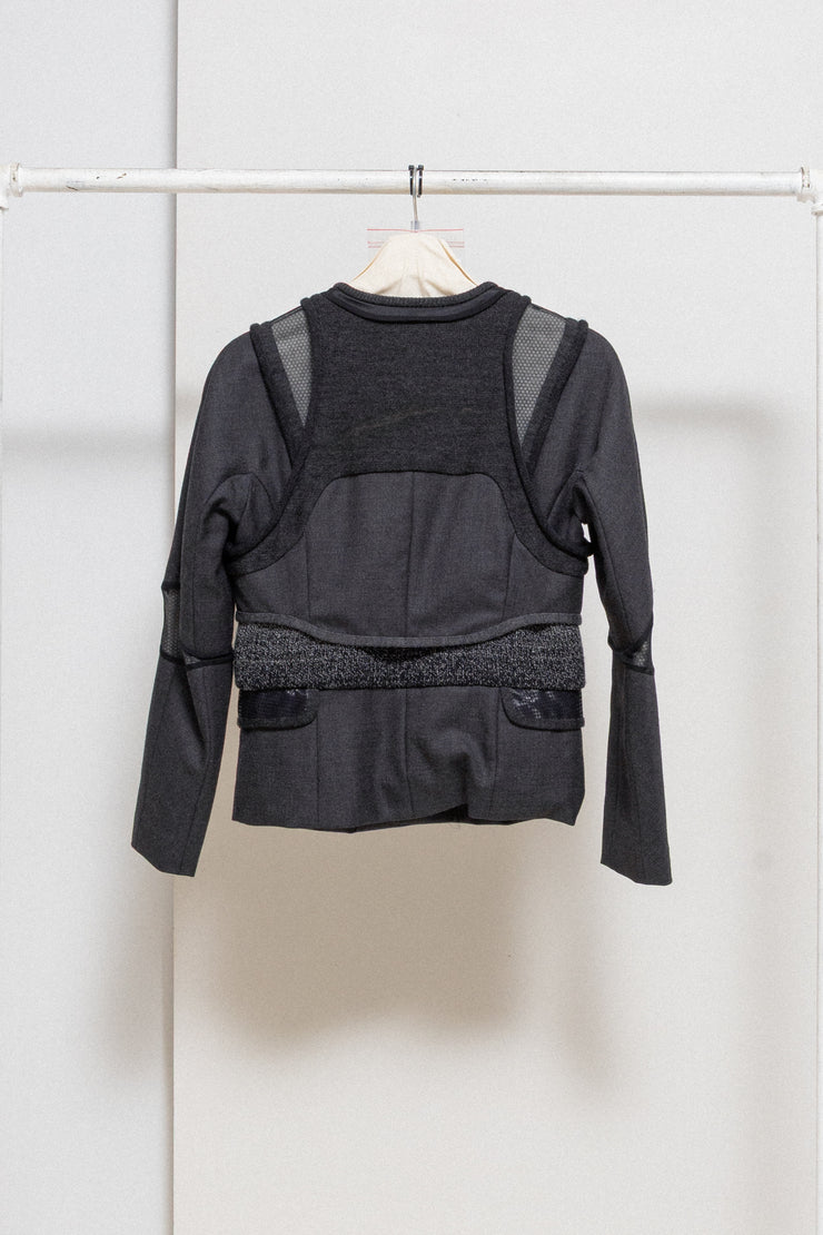 UNDERCOVER - FW09 "Earmuff Maniac" Thermotron insulated wool jacket with pocket thermometer (runway)