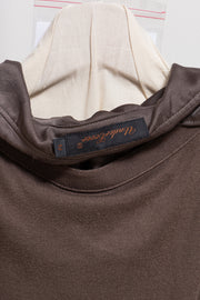 UNDERCOVER - SS07 "Purple" double layer cotton blouse with pleated collar (runway)