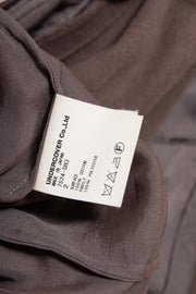UNDERCOVER - SS07 "Purple" double layer cotton blouse with pleated collar (runway)