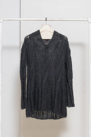 UNDERCOVER - FW05 "Arts and Crafts" Mohair wool blend braided sweater