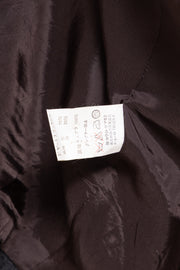 YOHJI YAMAMOTO - FW98 Wool + linen open jacket with lapel slits (runway)