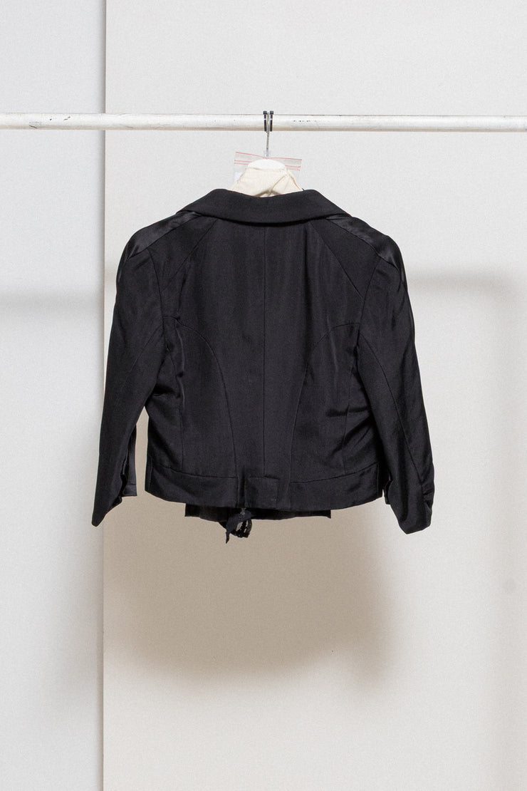 COMME DES GARÇONS - FW05 « Broken Bride » Cropped jacket with embroidered silk details