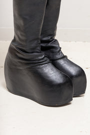 FREDERIK LIEDERLEY - 1/1 FW23 « Intimate Rituals » Thigh high calfskin 15cm platform boots