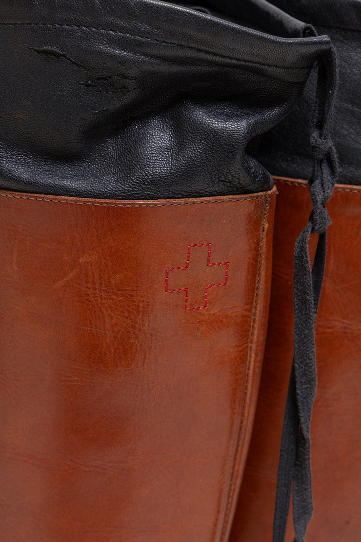 A.F VANDEVORST - High leather boots with back straps