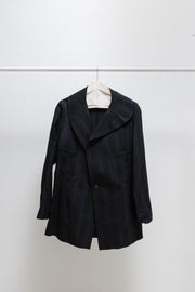 YOHJI YAMAMOTO - FW93 Textured pinstripe wool jacket