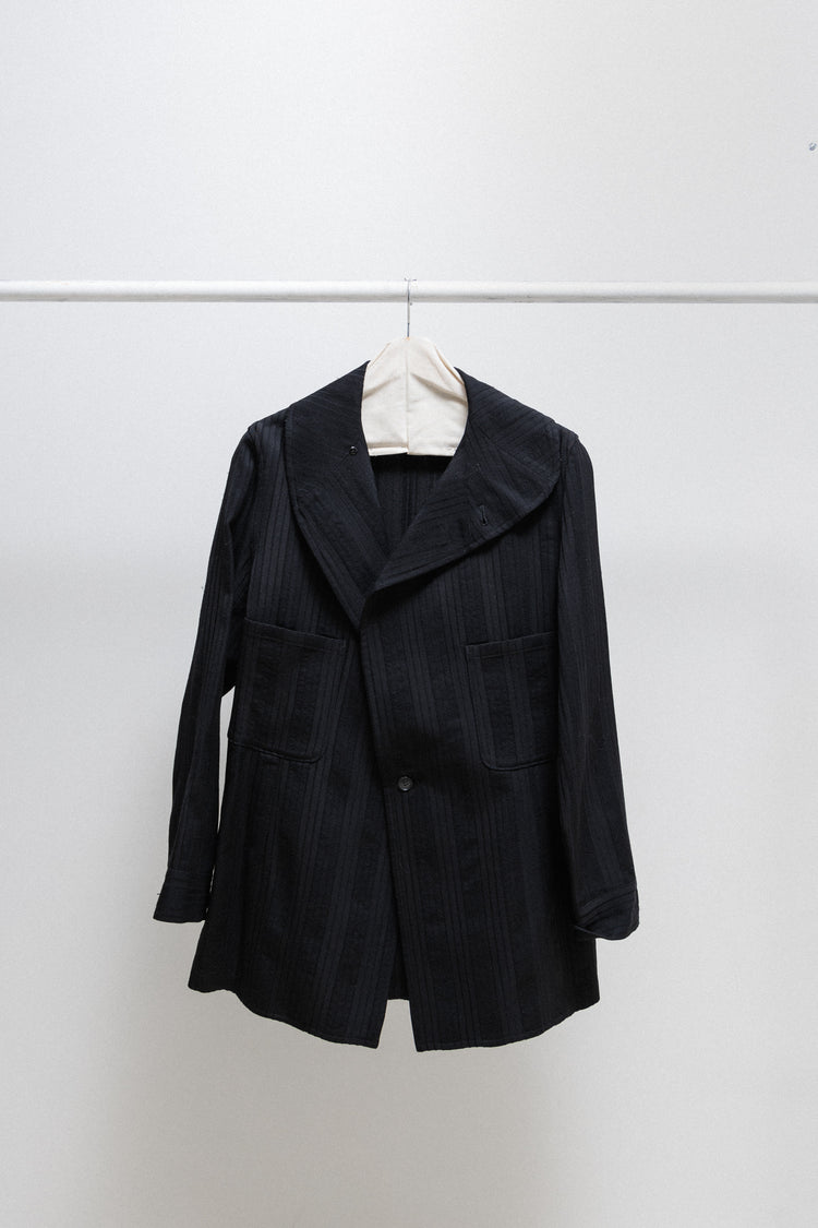 YOHJI YAMAMOTO - FW93 Textured pinstripe wool jacket – L'OBSCUR