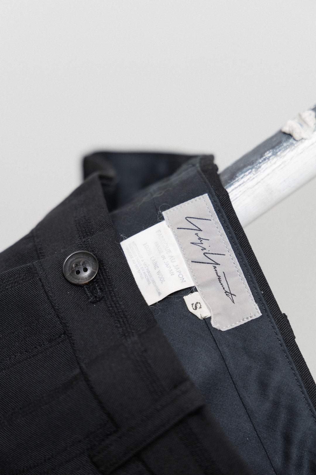 YOHJI YAMAMOTO - FW93 Textured pinstripe wool pants – L'OBSCUR