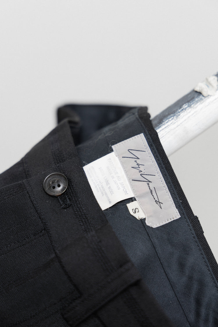 YOHJI YAMAMOTO - FW93 Textured pinstripe wool pants – L'OBSCUR